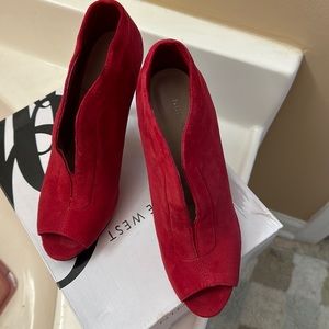 Nine West Red Booties